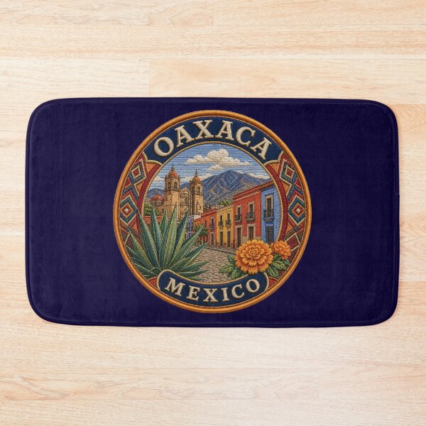 Item preview, Oaxaca, Mexico – Colonial streets, cathedral & agave blossom designed and sold by Girih.