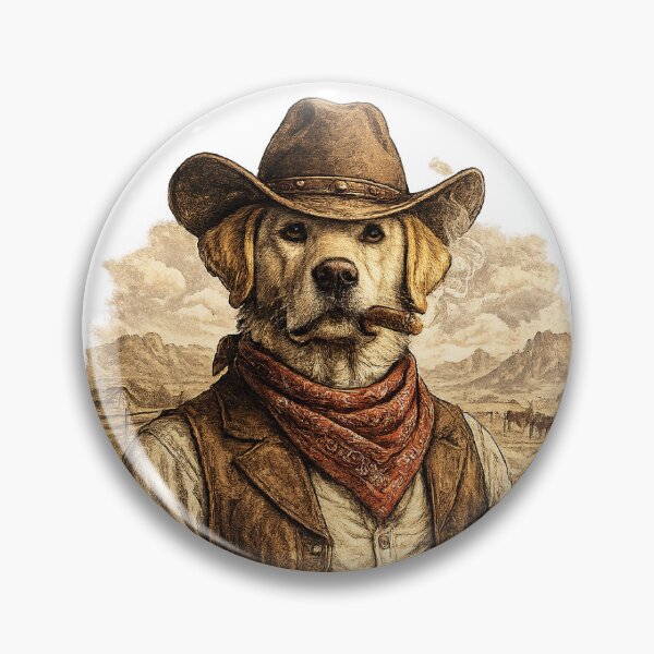 Item preview, Labrador Retriever Western Cowboy Dog Vintage Rodeo Country Style designed and sold by MAHverse.