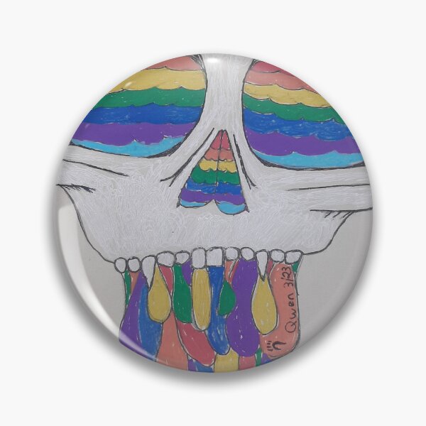 Item preview, Full Spectrum — Rainbow Skull Art Print | Pride Dark Art Illustration designed and sold by Feral-Ink.