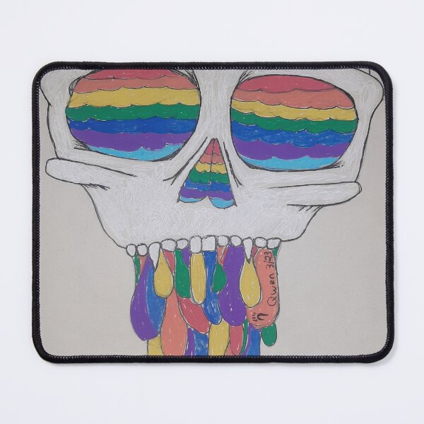 Item preview, Full Spectrum — Rainbow Skull Art Print | Pride Dark Art Illustration designed and sold by Feral-Ink.