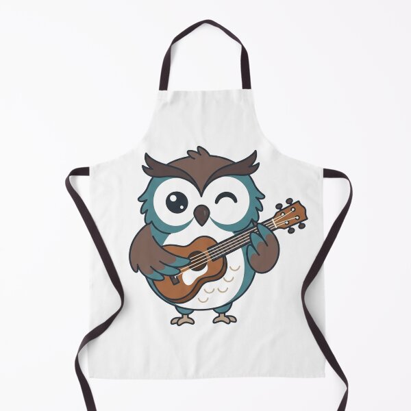 Item preview, Cute Owl Playing Ukulele Kawaii Music Lover Owl designed and sold by Owcomm.