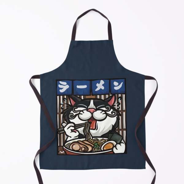Item preview, RAMEN-HOLIC: Hungry Tuxedo Cat’s Noodle Feast / 拉麵成癮:大啖拉麵的賓士貓復古漫畫 / ラーメン中毒:熱々ラーメンをすするタキシード猫 designed and sold by MeowdelStudio.