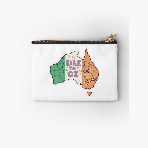 Item preview, Irish to Oz | Éire to Oz - Funky Pastel Shamrock & Koala Sticker designed and sold by irishtravelinspo.