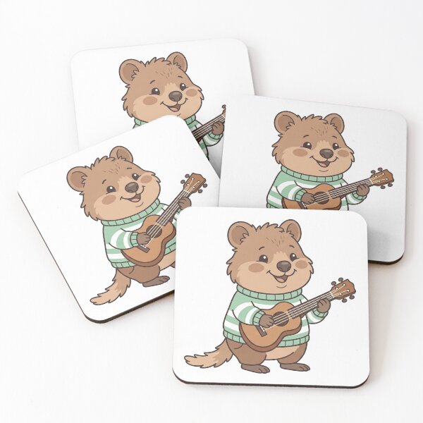 Item preview, Quokka Playing Ukulele Cute Animal Music Lover designed and sold by Owcomm.