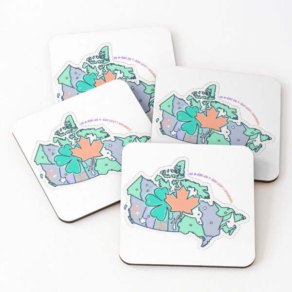 Item preview, Go n-éirí an t-ádh leat | Ireland to Canada Travel Sticker designed and sold by irishtravelinspo.