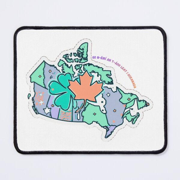 Item preview, Go n-éirí an t-ádh leat | Ireland to Canada Travel Sticker designed and sold by irishtravelinspo.