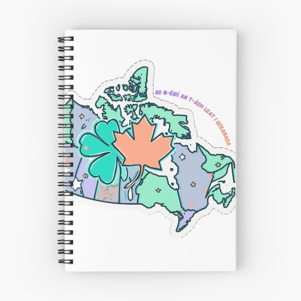 Item preview, Go n-éirí an t-ádh leat | Ireland to Canada Travel Sticker designed and sold by irishtravelinspo.