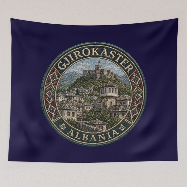 Item preview, Gjirokastër, Albania – Stone houses, fortress & Balkan landscape designed and sold by Girih.