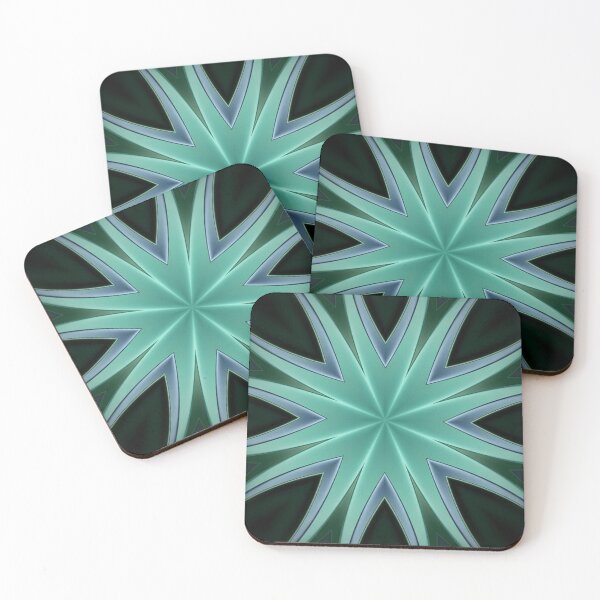 Item preview, Emerald Starburst Symmetry Abstract designed and sold by IntelliMindDesigns.