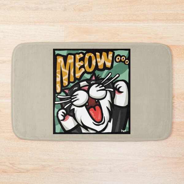 Item preview, Energetic MEOW! Tuxedo Cat Pop Art / 活力大聲喵！賓士貓波普藝術 / 元気いっぱい MEOW！タキシード猫のポップアート designed and sold by MeowdelStudio.