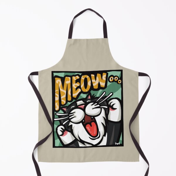Item preview, Energetic MEOW! Tuxedo Cat Pop Art / 活力大聲喵!賓士貓波普藝術 / 元気いっぱい MEOW!タキシード猫のポップアート designed and sold by MeowdelStudio.