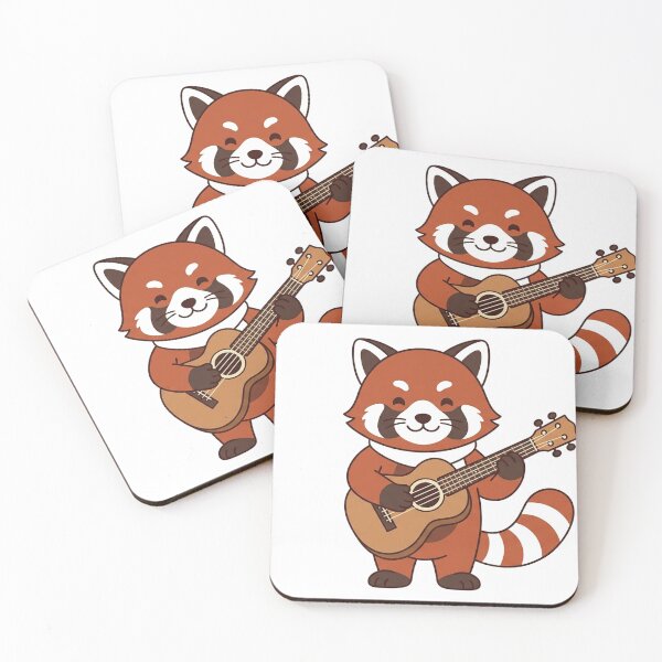 Item preview, Cute Red Panda Playing Guitar Kawaii Music Animal designed and sold by Owcomm.