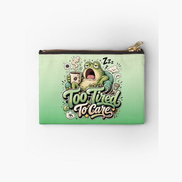 Item preview, Too Tired To Care | Yawning Frog designed and sold by skkyfaithArtz.