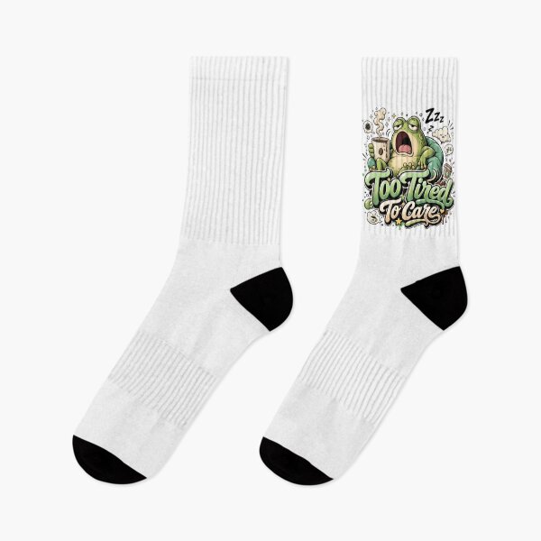 Item preview, Too Tired To Care | Yawning Frog designed and sold by skkyfaithArtz.