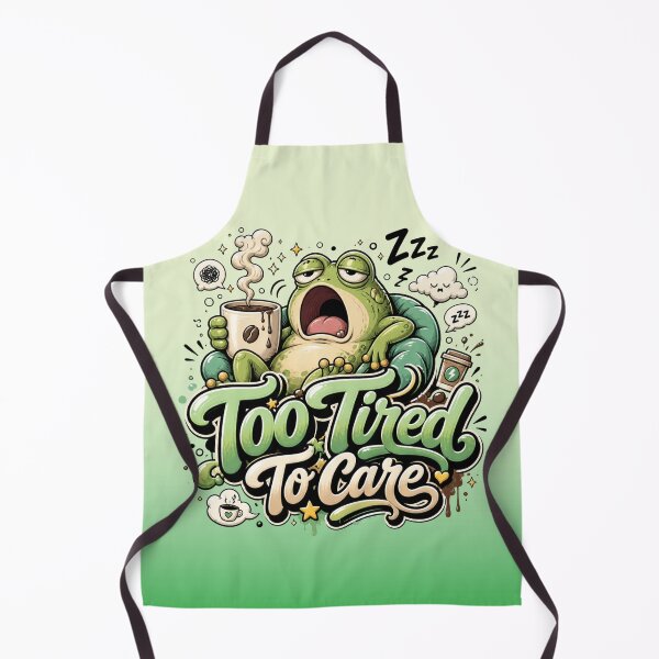 Item preview, Too Tired To Care | Yawning Frog designed and sold by skkyfaithArtz.