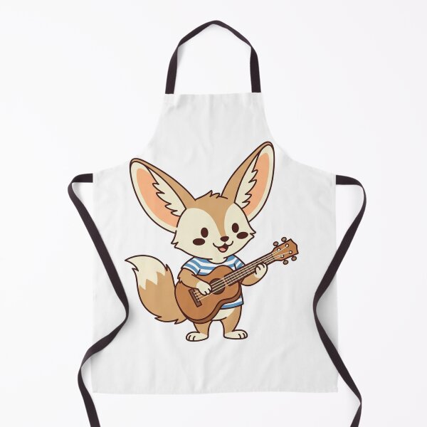 Item preview, Cute Fennec Fox Playing Guitar Kawaii Animal Musician designed and sold by Owcomm.