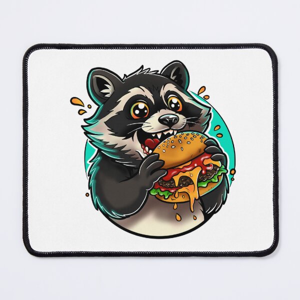 Item preview, Raccoon fast-food lover designed and sold by G-tattoo.