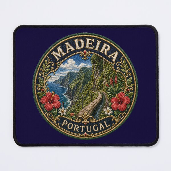 Item preview, Madeira, Portugal – Cliff path, Atlantic Ocean & tropical flowers designed and sold by Girih.