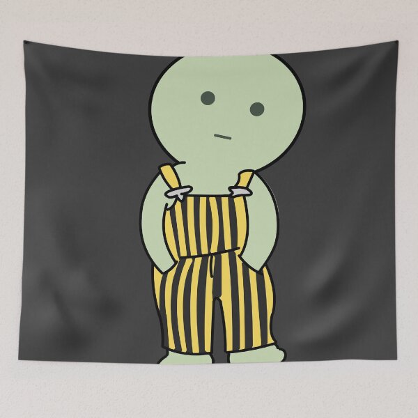 Item preview, black and gold overall smiski designed and sold by chickensoupshop.