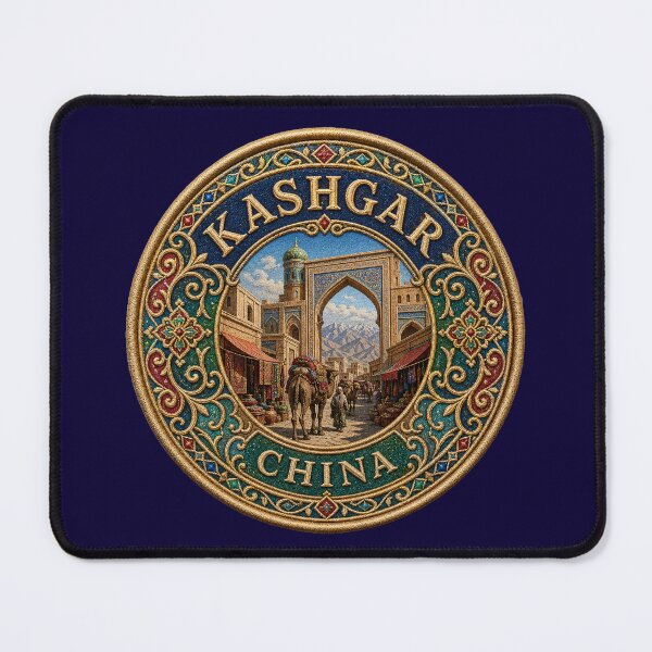 Item preview, Kashgar, China – Old Town, Minaret & Silk Road Market designed and sold by Girih.