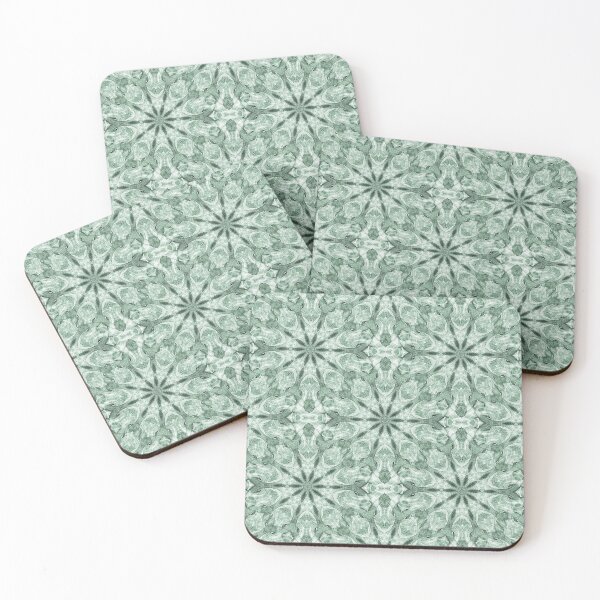 Item preview, Spring Floral Mandala Pattern in Green designed and sold by Artistestella.