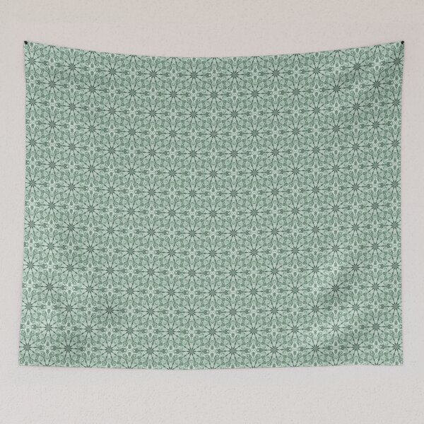 Item preview, Spring Floral Mandala Pattern in Green designed and sold by Artistestella.