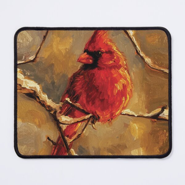 Item preview, Scarlet Guardian Winter Branch Oil designed and sold by RamyGallery.