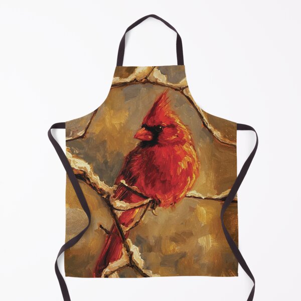 Item preview, Scarlet Guardian Winter Branch Oil designed and sold by RamyGallery.