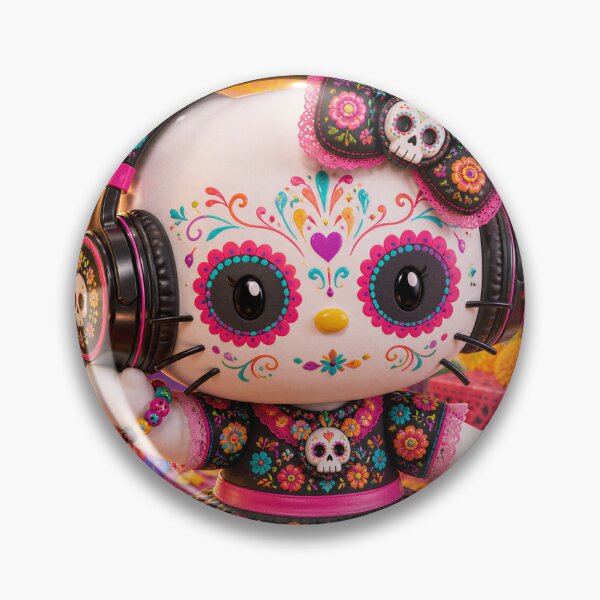 Item preview, Helly Kitty Day of the Dead designed and sold by Dale Barrett's Creations.