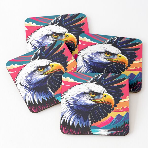 Item preview, Bald eagle in a sea-mountain landscape designed and sold by Creative Visualize.