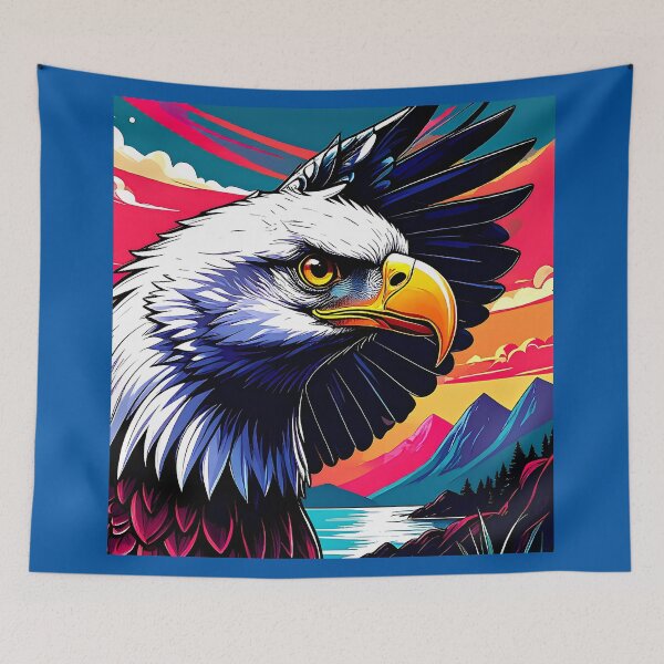 Item preview, Bald eagle in a sea-mountain landscape designed and sold by Creative Visualize.