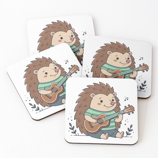 Item preview, Hedgehog Guitarist Cute Animal Music Art designed and sold by Owcomm.