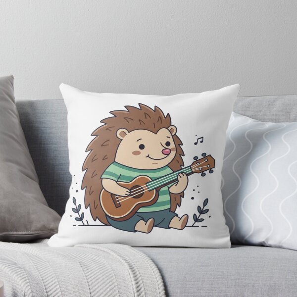 Item preview, Hedgehog Guitarist Cute Animal Music Art designed and sold by Owcomm.