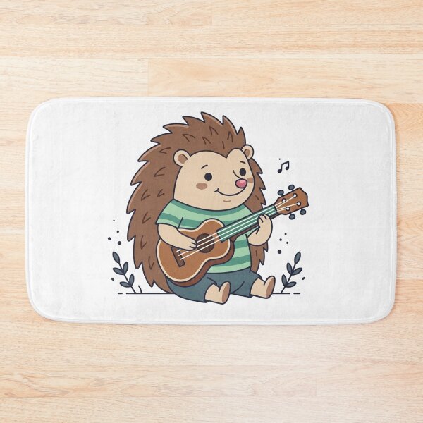 Item preview, Hedgehog Guitarist Cute Animal Music Art designed and sold by Owcomm.