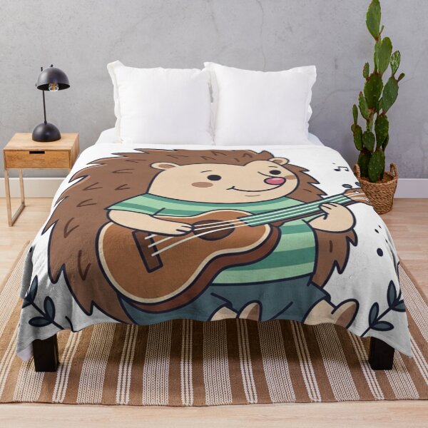 Item preview, Hedgehog Guitarist Cute Animal Music Art designed and sold by Owcomm.