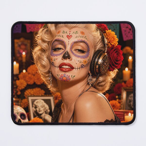 Item preview, Marilyn Monroe Day of the Dead designed and sold by Dale Barrett's Creations.
