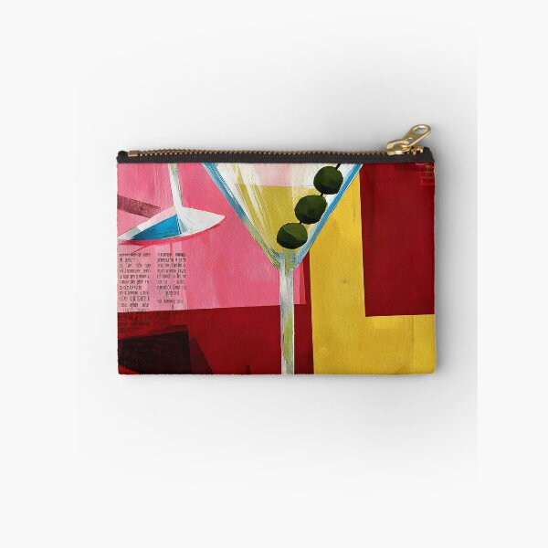 Item preview, Stylized Martini Glass Greeting Card - Bold Geometric Cocktail Art with Vibrant Design designed and sold by OlfactoART Studio.