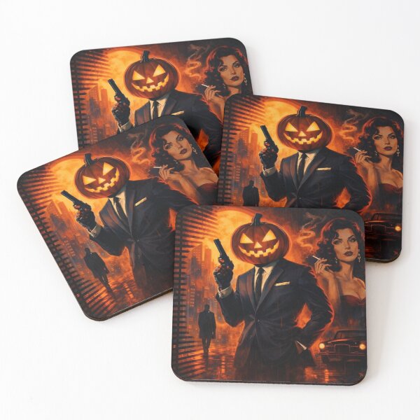 Item preview, Headless Horseman Secret Agent – Retro Spy Thriller Halloween Artwork designed and sold by TheHorsemanRidesAgain.
