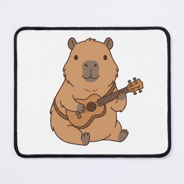Item preview, Cute Capybara Playing Guitar Kawaii Music Animal designed and sold by Owcomm.