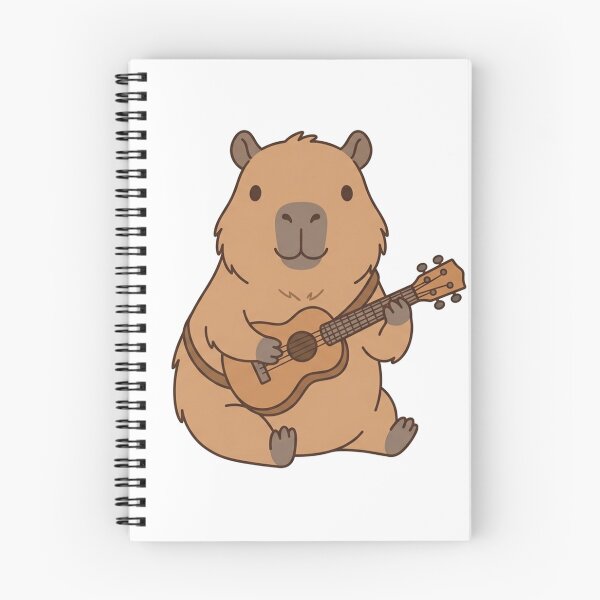 Item preview, Cute Capybara Playing Guitar Kawaii Music Animal designed and sold by Owcomm.