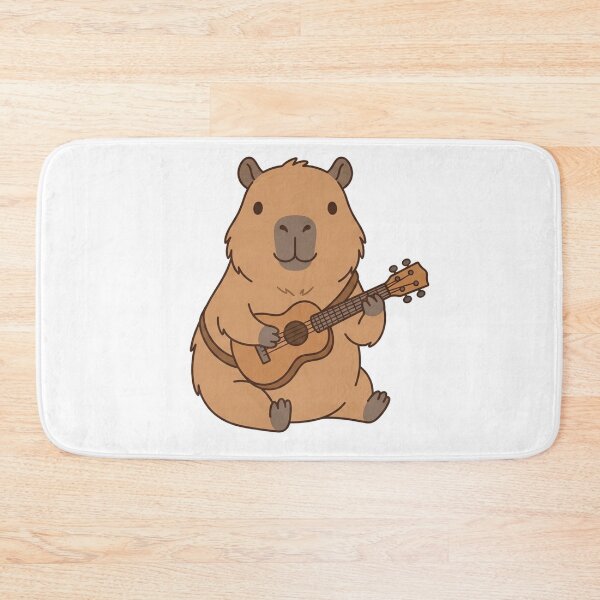 Item preview, Cute Capybara Playing Guitar Kawaii Music Animal designed and sold by Owcomm.