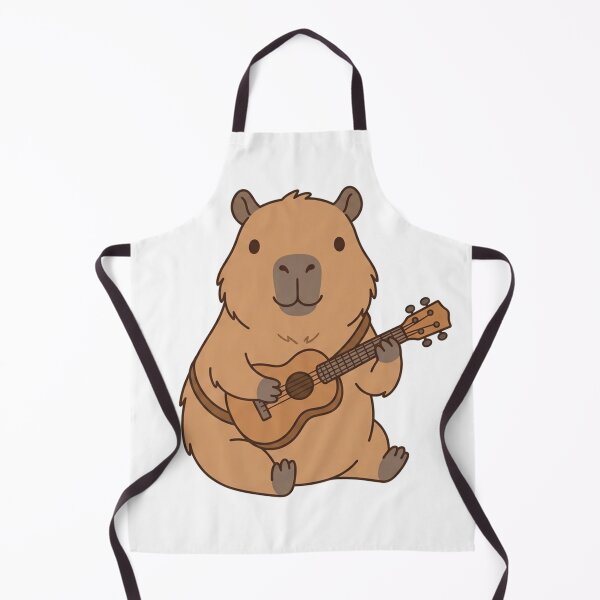 Item preview, Cute Capybara Playing Guitar Kawaii Music Animal designed and sold by Owcomm.