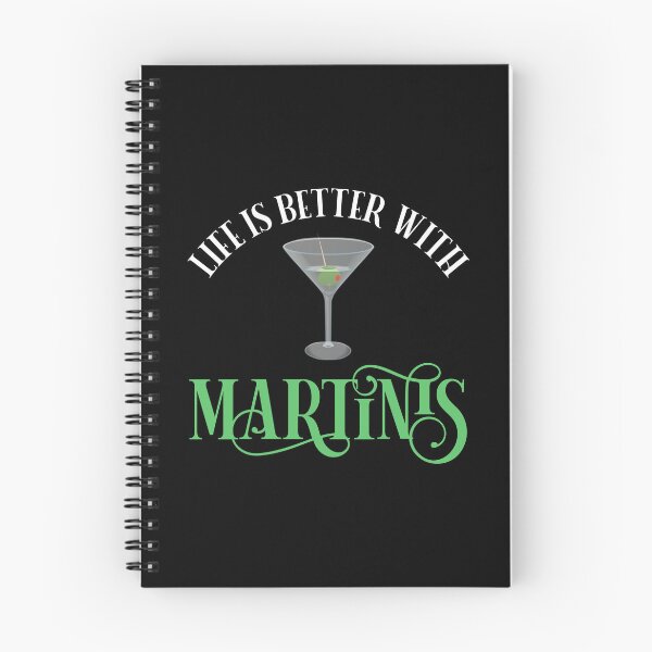 Aperçu de l'œuvre La vie est meilleure avec des martinis créée et vendue par Cat Lady Designs.