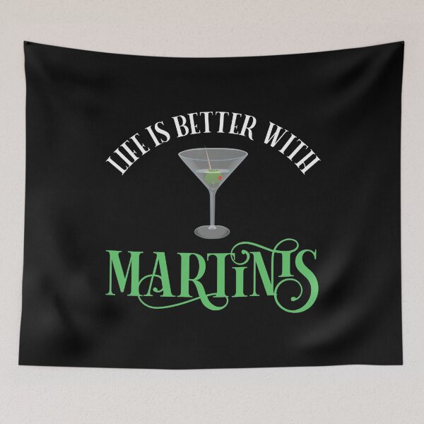 Artikelvorschau, Das Leben ist besser mit Martinis entworfen und verkauft von Cat Lady Designs.