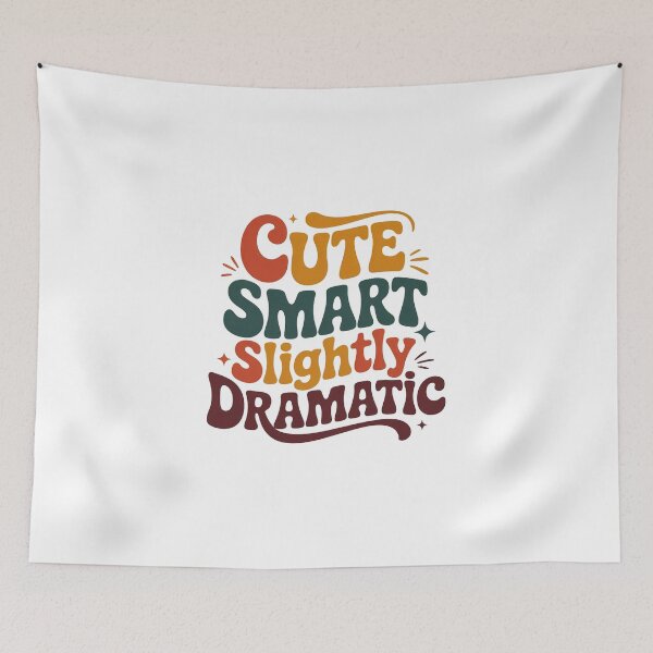 Item preview, Cute Smart Slightly Dramatic Retro Quote designed and sold by Cool-cat-art.