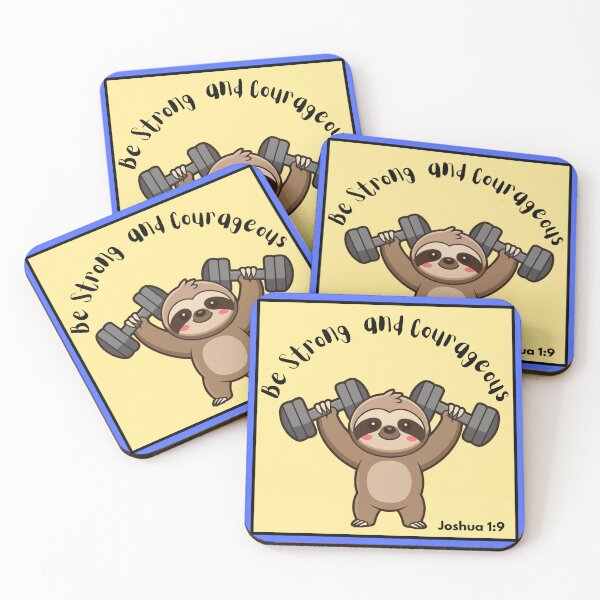 Item preview, Be Strong Sloth  designed and sold by JessicaHuffArt.