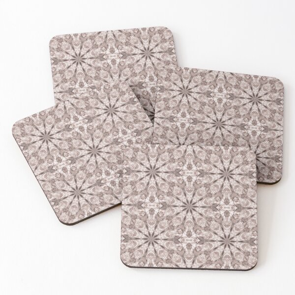 Item preview, Spring Floral Mandala Pattern in Brown designed and sold by Artistestella.