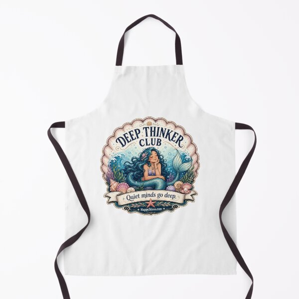 Item preview, Deep Thinker Club Mermaid Quiet Minds Go Deep designed and sold by HappyStimsCo.