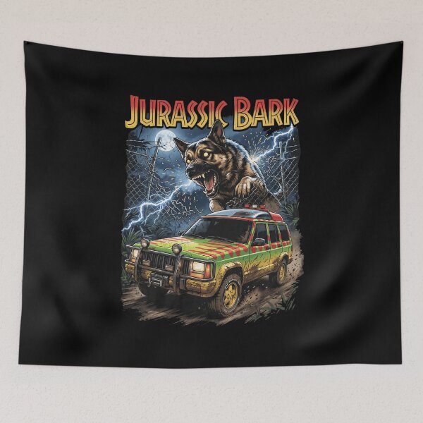 Item preview, Jurassic Bark Cherokee XJ Chase German Shepherd  designed and sold by Off-Road-Zone.