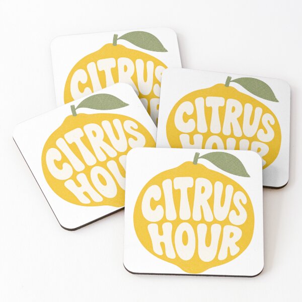 Item preview, Citrus Hour Lemon Cozy Aesthetic Retro Print designed and sold by Notecrea.